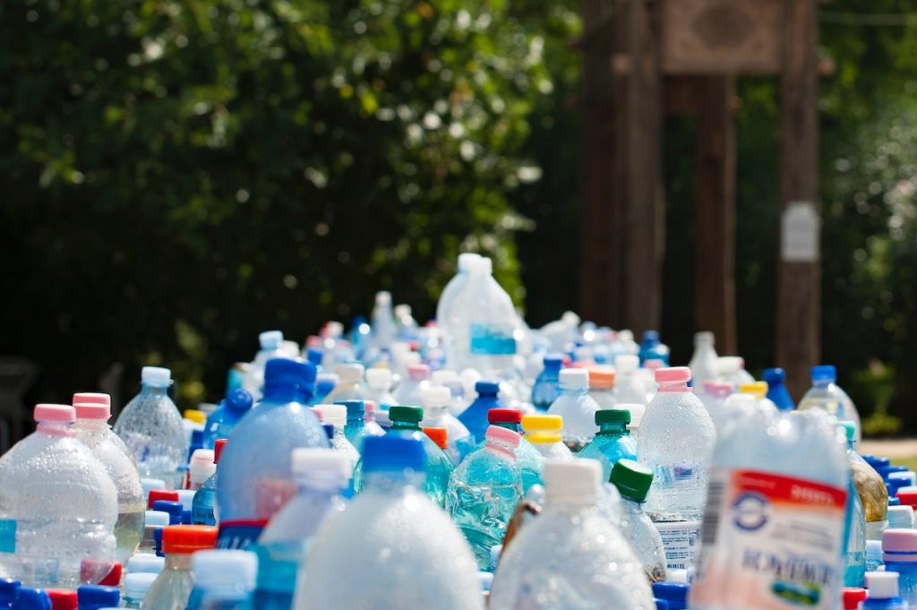 plastic bottles disposed
