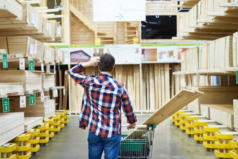 man buying equipment perplexed