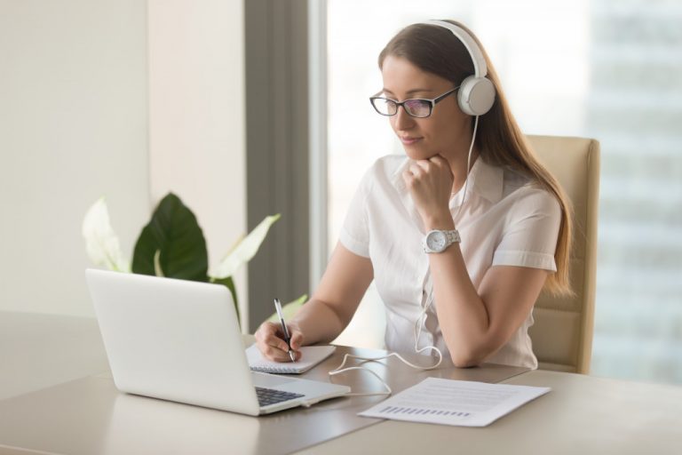 a person working on their computer