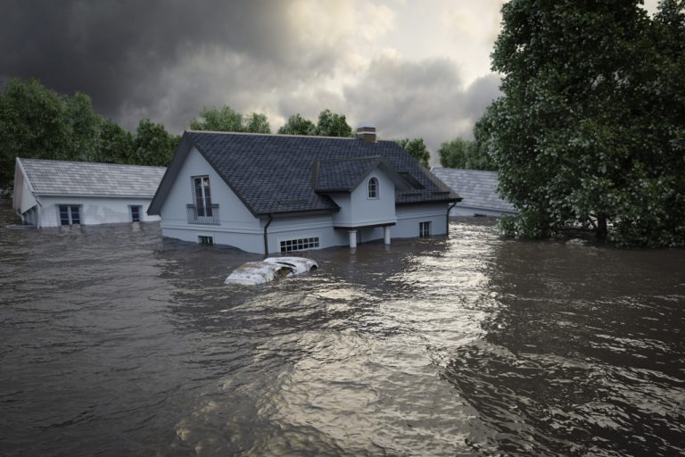 flooded area